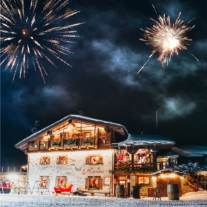 Book your New Year's Eve at the chalet here - €250 per person excluding drinks